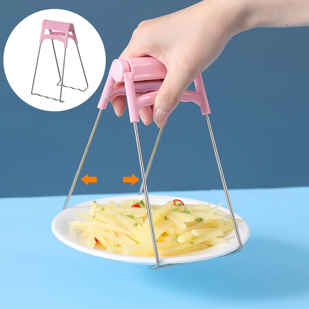 

4pcs Hot Plate Grippers Kitchen Pan Dish Plate Clips Pan Grippers Kitchen Gadget