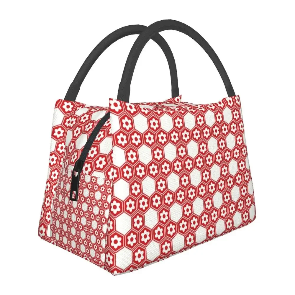 

Изолированная сумка для обеда Sesshomaru с красными цветами для кемпинга, путешествий, модная герметичная Термосумка для обеда аниме Inuyasha для женщин