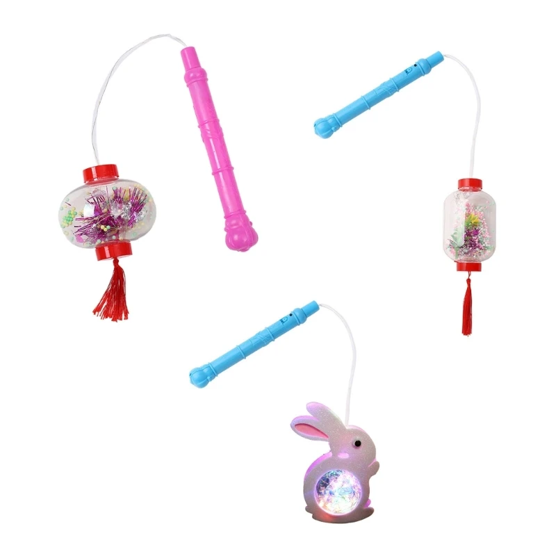 

L21F Led Lantern Rabbit Lantern MidAutumn Festival Handheld Lantern Flashlights