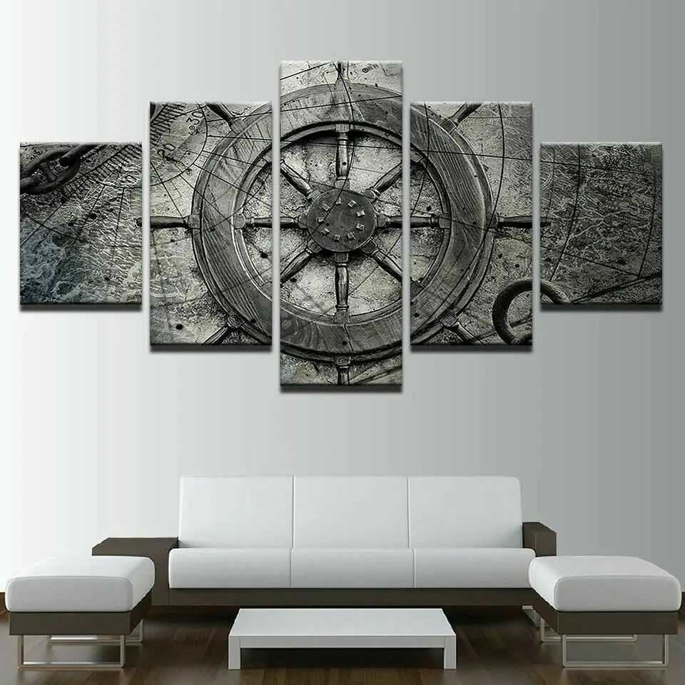 Навигационная картина с морским коллажем Картина на холсте искусство стену