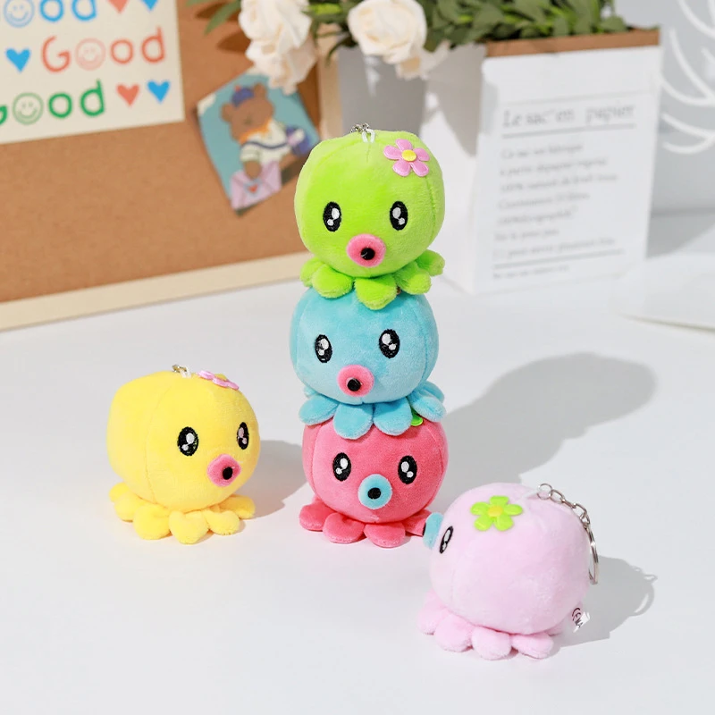 Милая плюшевая игрушка-осьминог брелок-сумка подвеска мультяшное Мягкое
