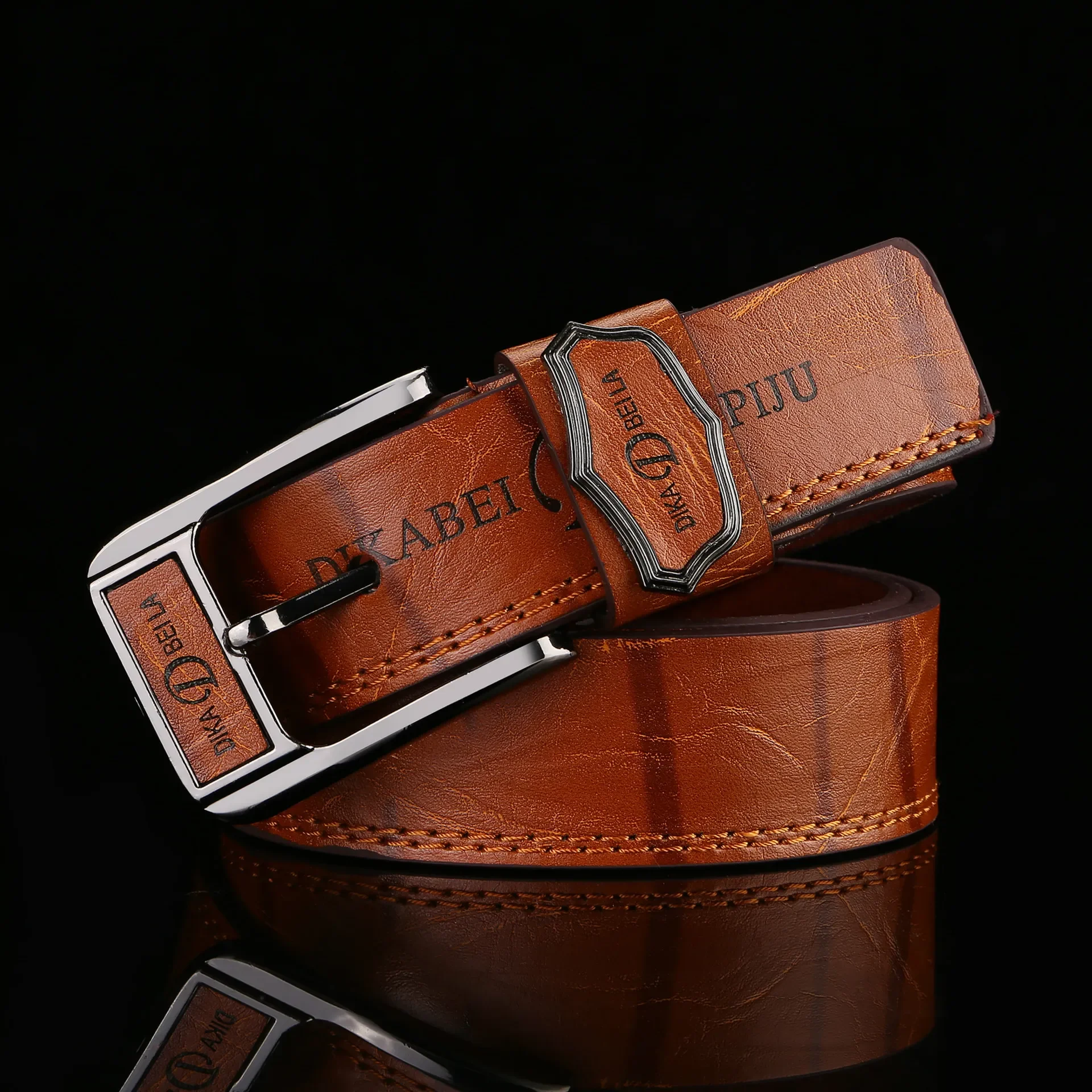 trend men's pin buckle belt Korean fashion wild belt young men's fashion jeans belt wholesale