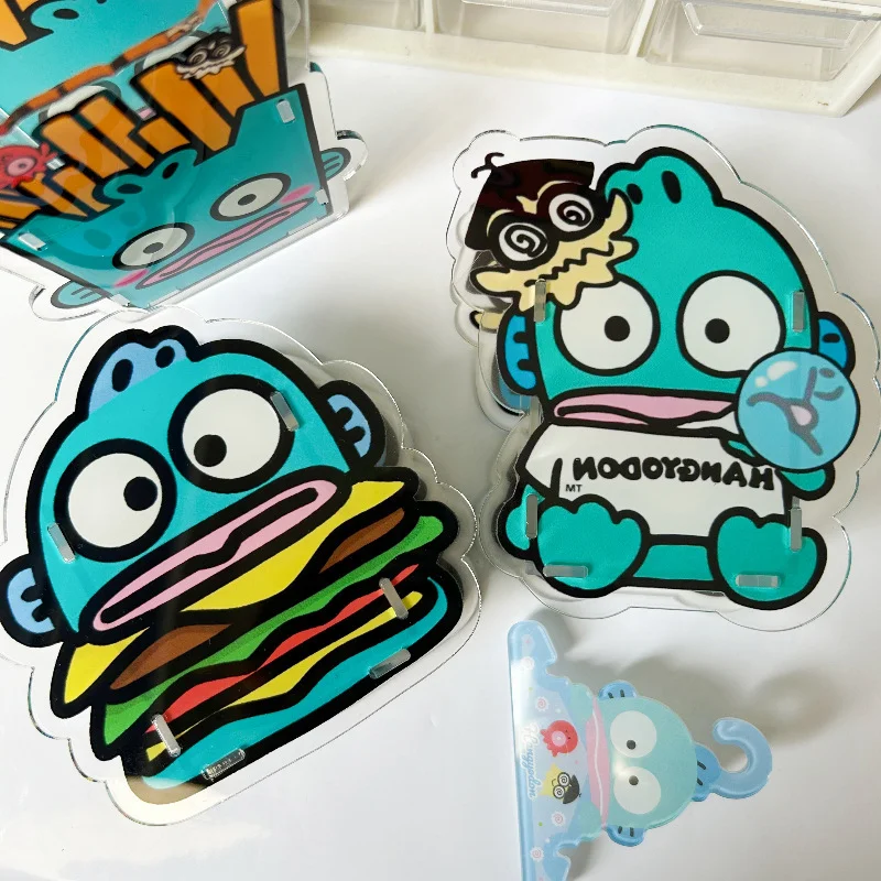Фото Акриловая подставка для ручек Sanrio Ugly Fish, креативный настольный органайзер, держатель для кистей для макияжа, контейнер для учебных принадлежностей №2