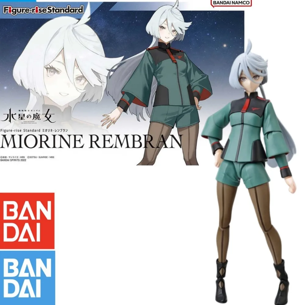 

Bandai Gundam Miorine Rembran Anime Character The Witch From Mercury Action Figures Assembly Model Game Original Kit Toys Gift