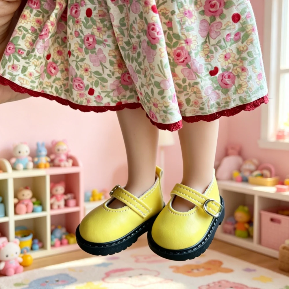 Фото Новые туфли для кукол в стиле Мэри Джейн, 6,5 см, для кукол 1/4 (32 см) Paola Reina, Mia Corolle, модная обувь для милых девочек, аксессуар, подарок №4