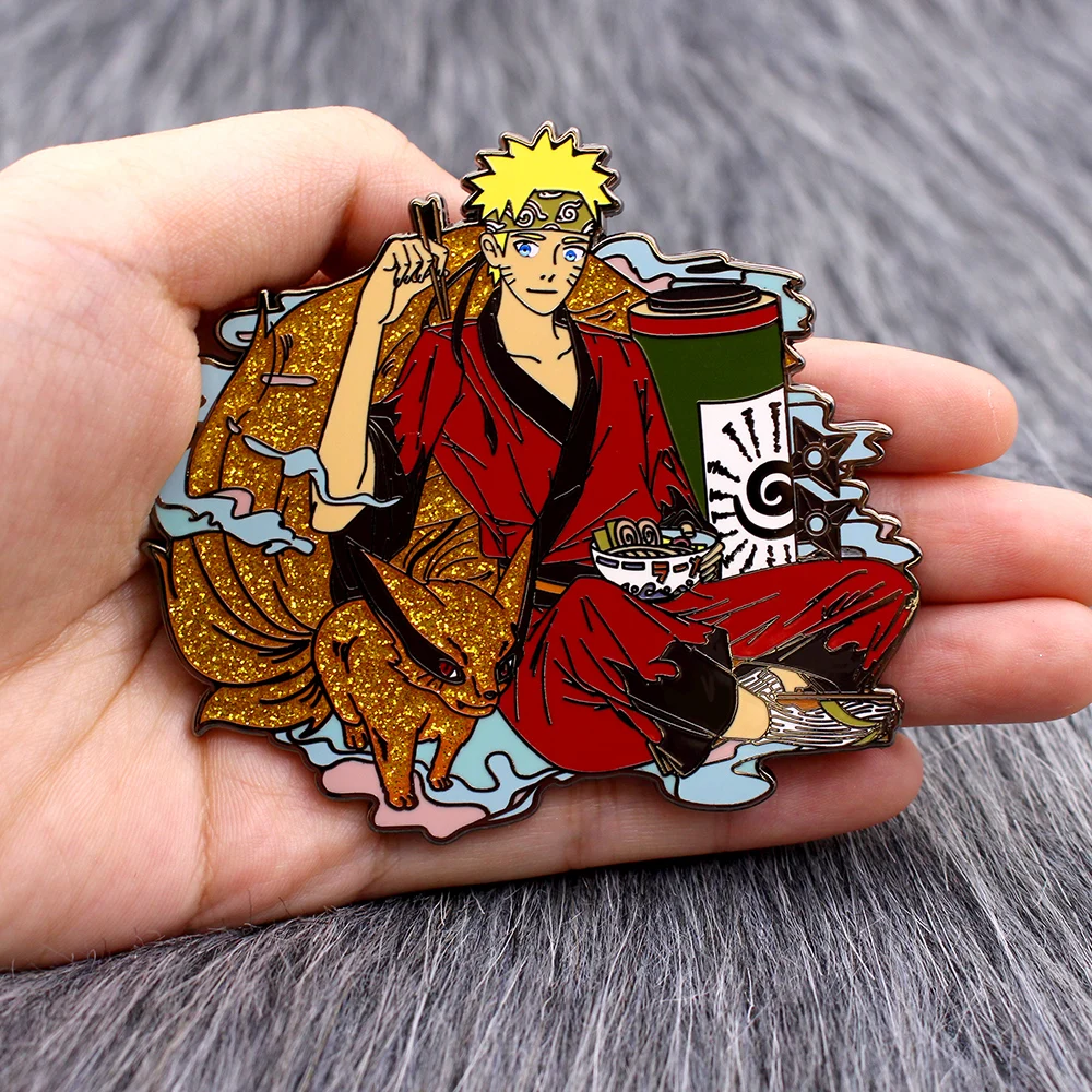 

Эмалированная брошь в стиле аниме Naru-tos на лацкан, металлические значки, брошь в виде мультяшного рюкзака, аксессуары для одежды, подарок для...