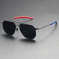 2022 new sunglasses polygon men polarized eyeglasses driving sun glasses simple long face square personality trend fashion 50008