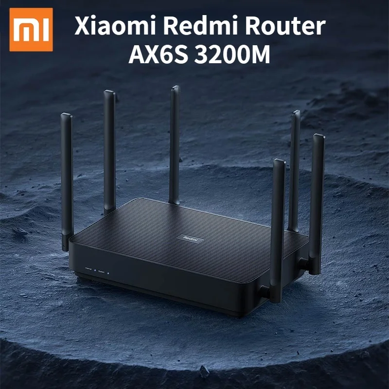 

New Xiaomi Redmi Router AX6S 3200Mbps WiFi-6 Mesh Network 8 Stream Dual-Core 1.35GHz 256MB OFDMA + MU-MIMO Easy Connect route