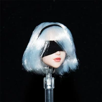 16 female soldier machinery age 2b sister movable eye ob style head carving model fit 12 action figures body in stock