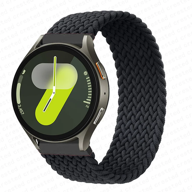 Ремешок Плетеный Соло для Samsung Galaxy Watch 7 44 мм 40 браслет correa 4 6 Classic 5 pro band 43 47 45
