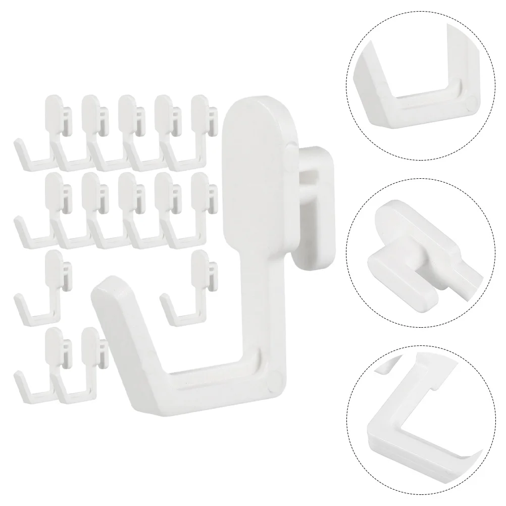 

24 Pcs Peg Board Hook Pegboard J Shape Hooks Heavy Duty Accessories Plastic Hangers Organizer Kit Tool