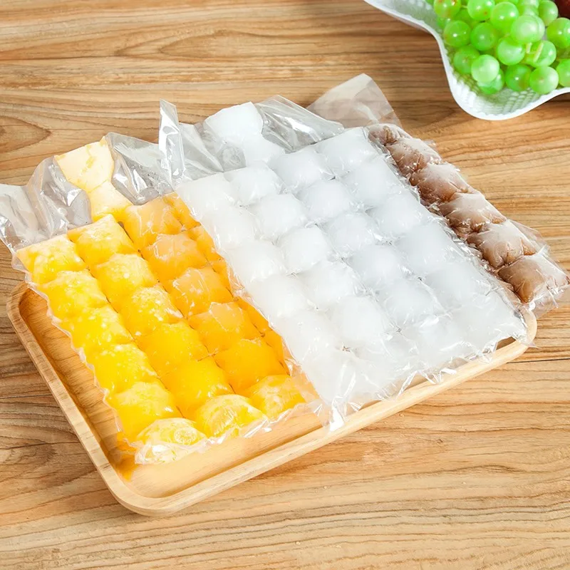 

10pcs/pack Disposable Ice-making Bags Ice Cube Tray Mold Ice Mould Ice Tray Summer DIY Drinking Tool KO971473