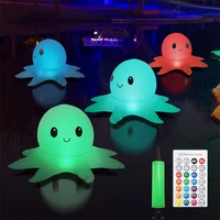 inflatable floating solar light waterproof color changing led pool lights with remote control pump for pool party decoration