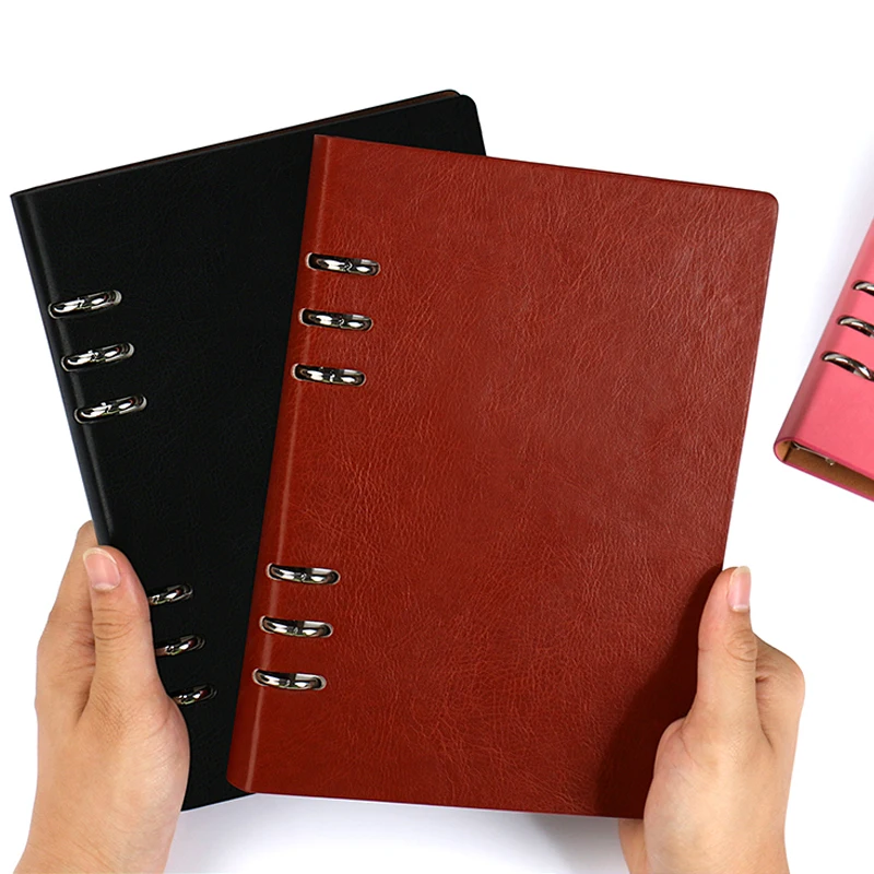 

A4 B5 A5 A6 Loose-leaf Notebook Diary Notepad Leather Agenda School Note Books Travelers Journal Stationery Sketchbook