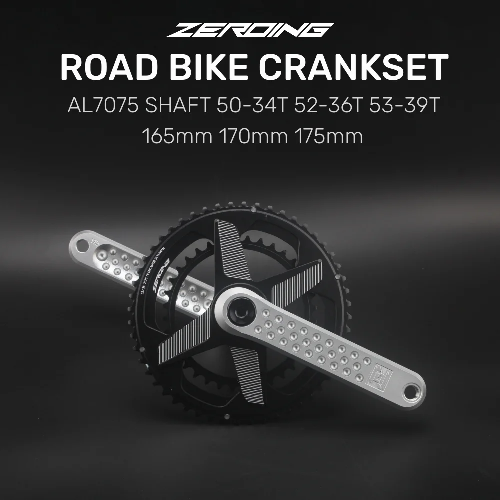 

ZEROING 22S 20S шоссейный велосипед 50-34T/52-36T/53-39T GXP складной велосипед AL7075 CNC Hollowtech с BSA BB86 двойное зубчатое колесо