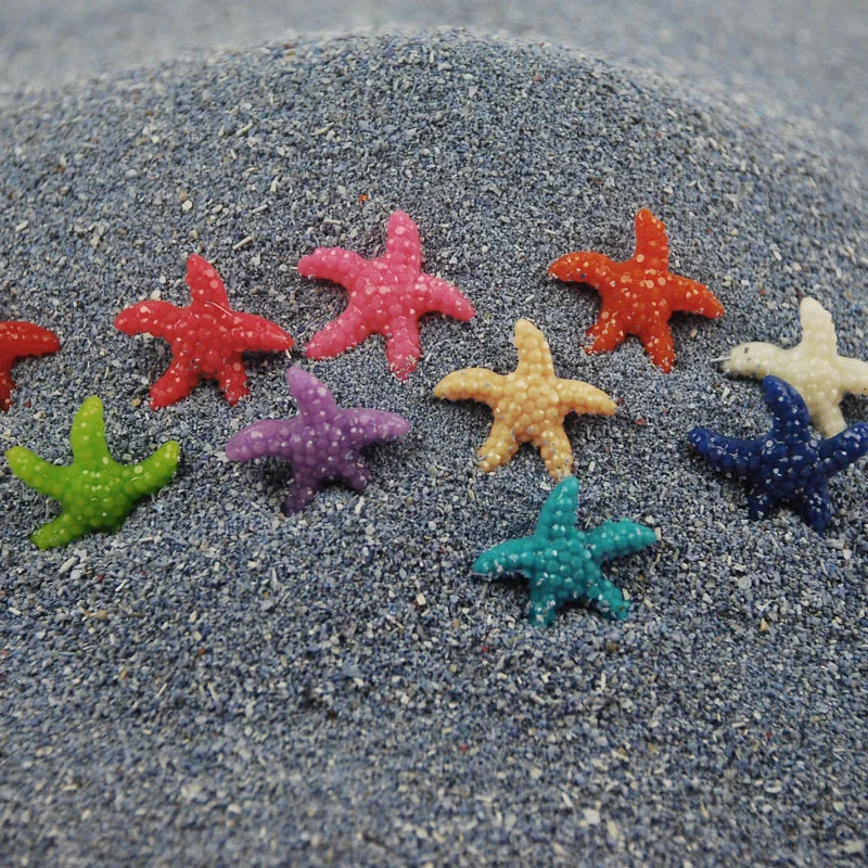 

5/10/20pcs Mini Resin Cute Multicolor Miniature Sea Star Tank Aquarium Ornaments Decor New Home Decoration Accessories Modern
