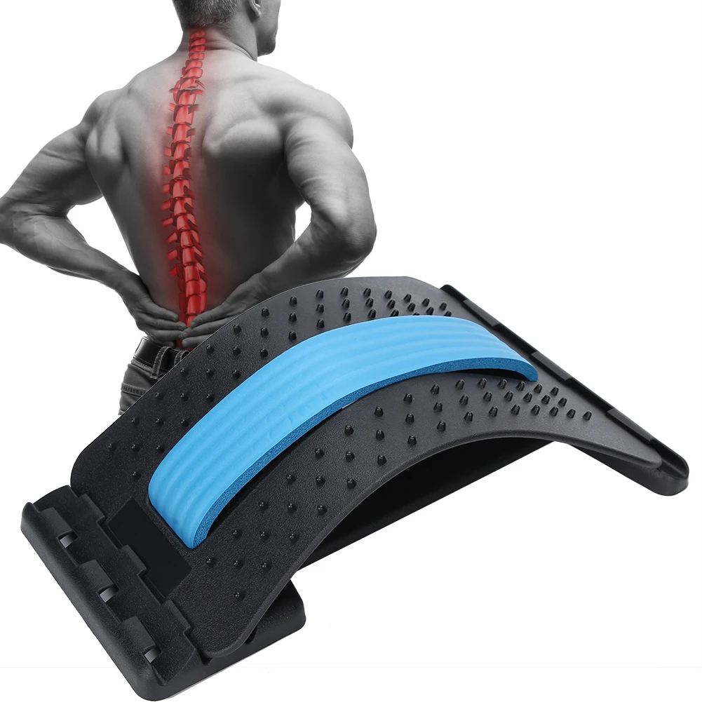 

Stretch Equipment Back Massage Stretcher Pain Relief Lumbar Spine Stretcher Relaxation Posture Corrector Chiropractor Messager