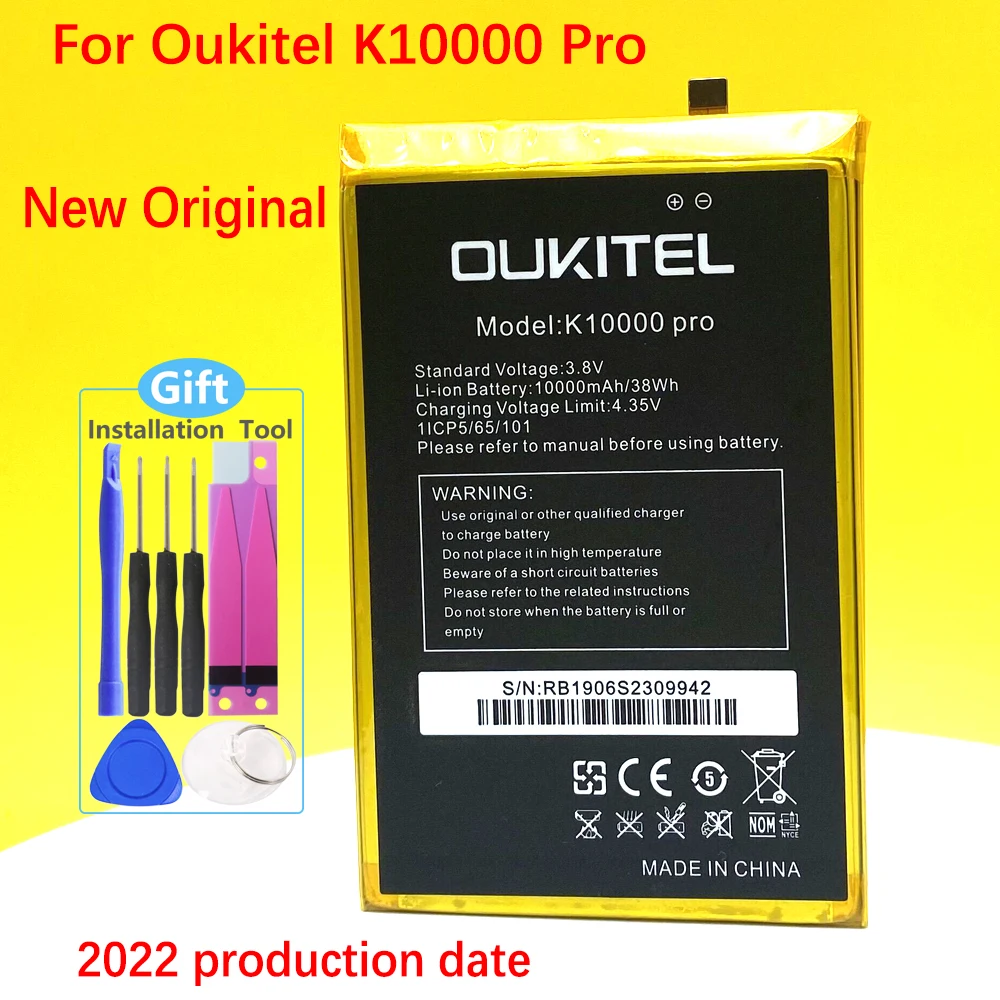 100% Оригинальный 10000mAh K10000 Pro Аккумулятор для телефона Oukitel Высококачественный