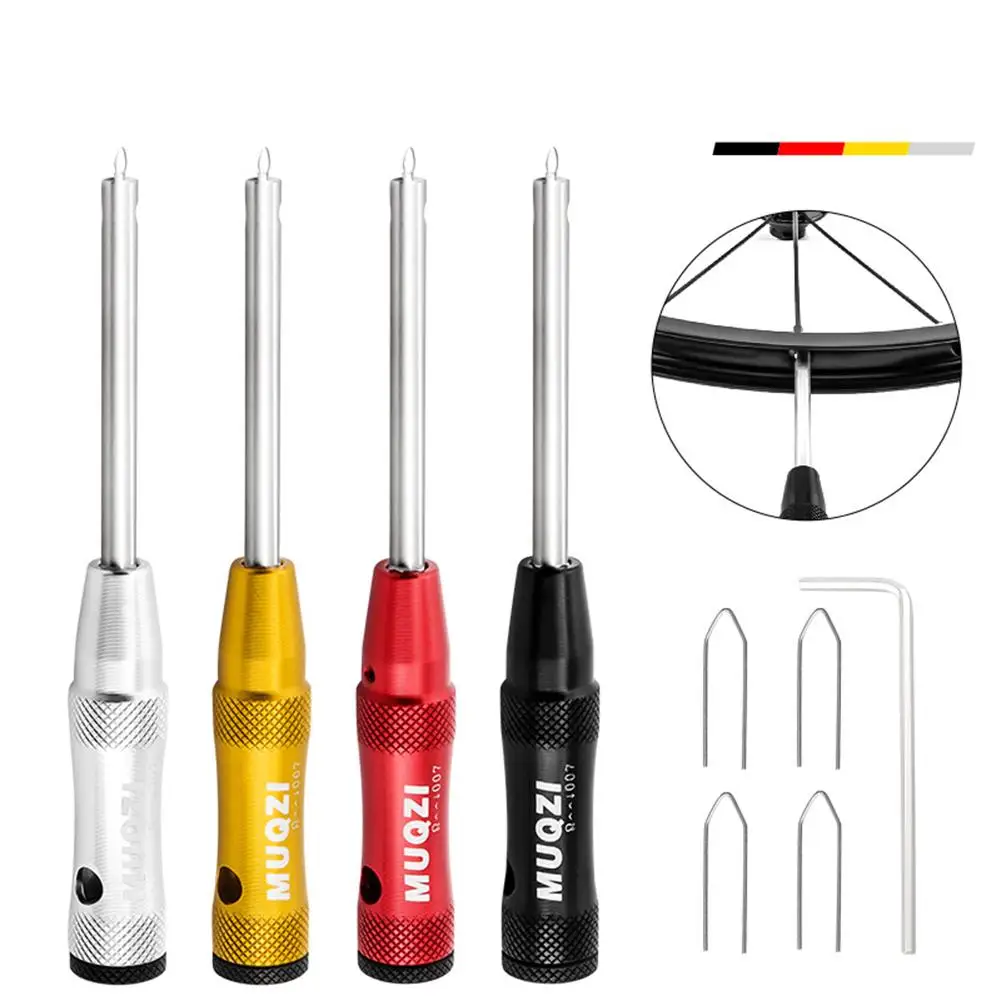 

1 set Bicycle Spoke Screwdriver Wheel Ring Spoke Cap Holder Removal Wrench Installation Connection Tool