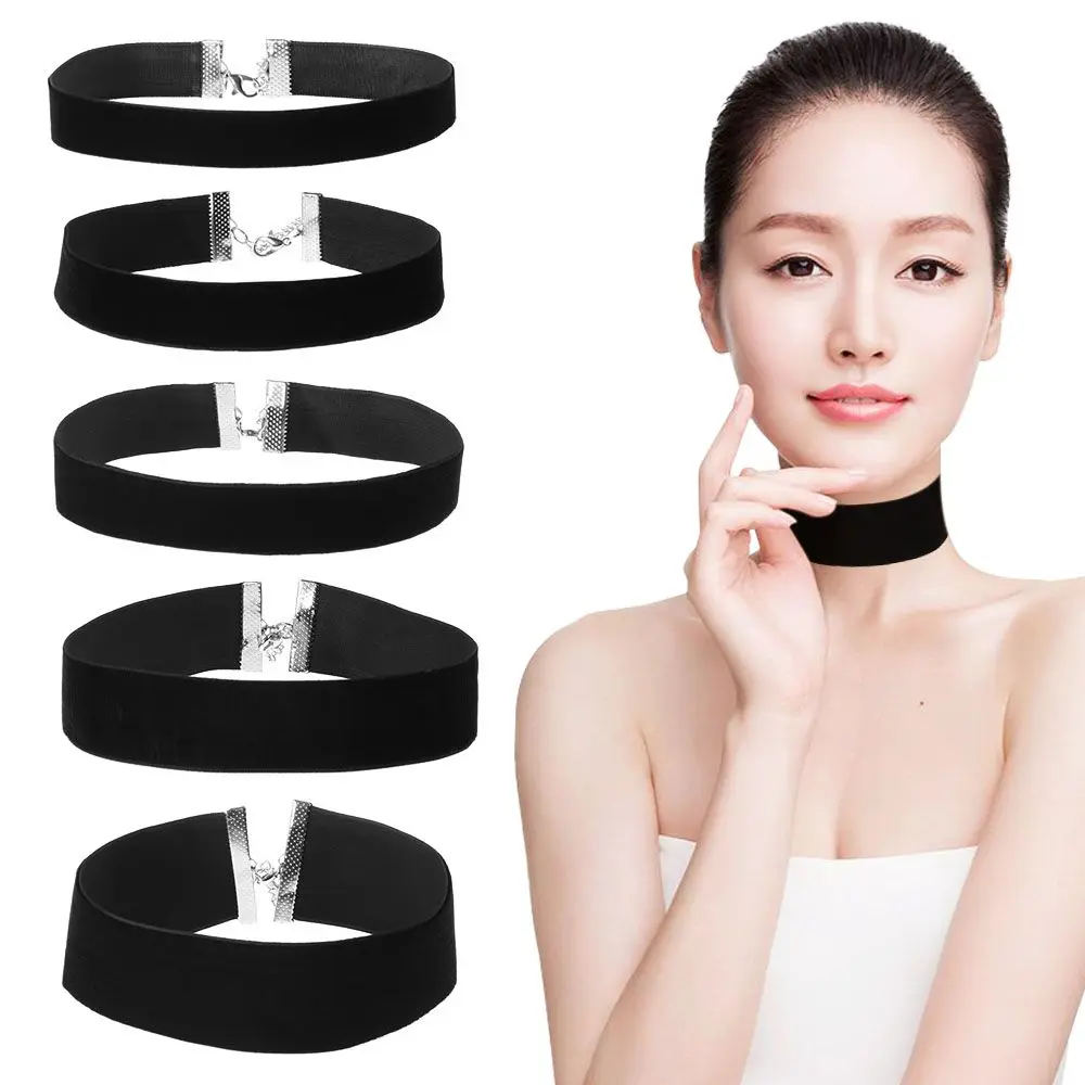 

Statement Jewelry Classic Vintage Adjustable Retro Velvet Choker Gothic Necklace Black Ribbon