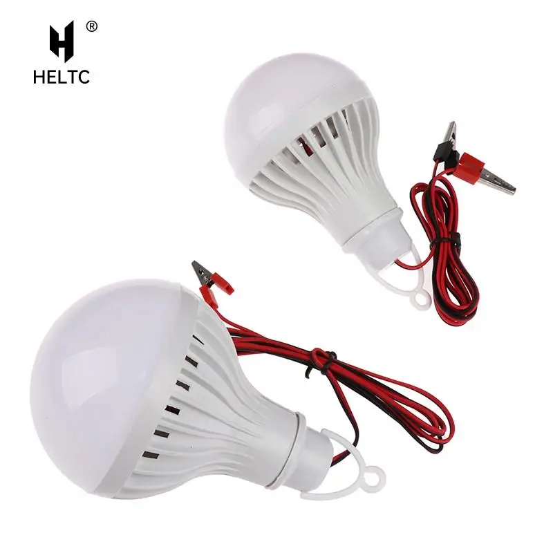 

12v LED Lamp Portable Led Bulb 3W 5W 7W 9W 12W 20W 30W Outdoor Camp Tent Night Fishing Hanging Light Emergency Cold White