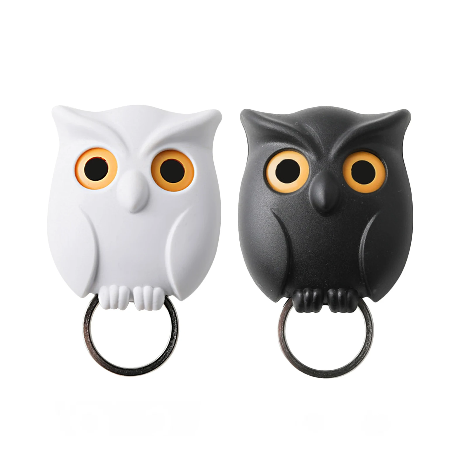 

Owl Key Hook Magnetic Keychain Holder Hook Night Owl Keyring Organizer With Automatic Open Close Owl Eyes Keyring Hanger For