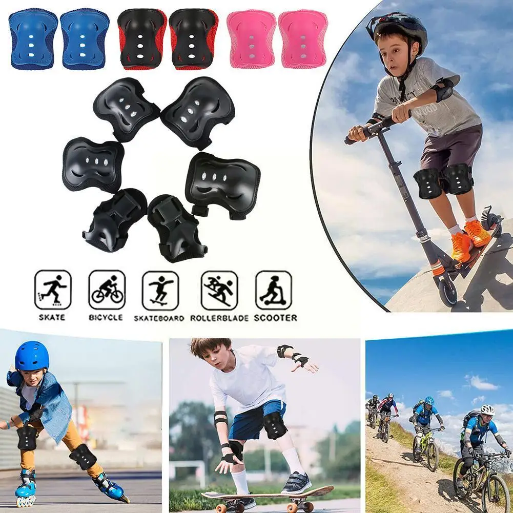 

Kids Children Knee Pads Bike Skateboard Skating Cycling Protector Guard Children Protection Scooter Elbow Z1F6