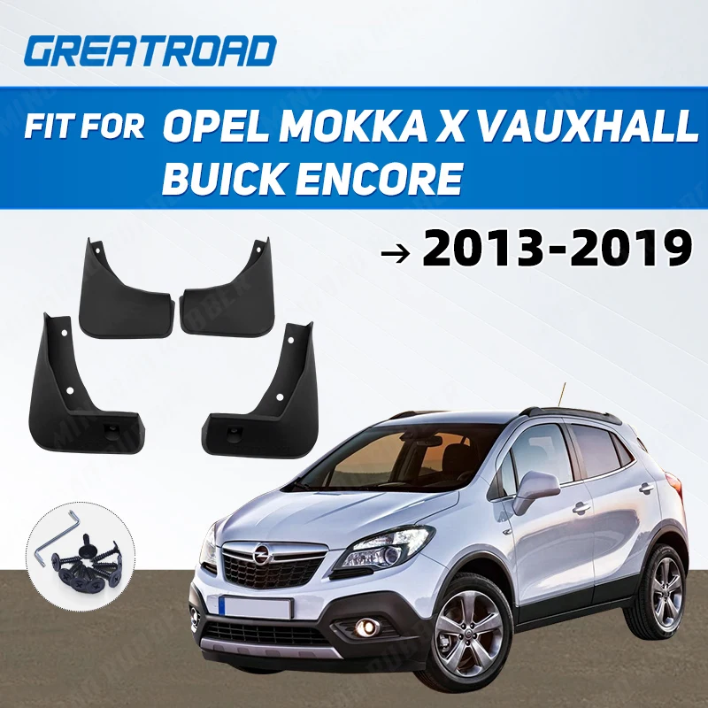

Для Opel Mokka X Vauxhall Buick Encore 2013-2019 Брызговики Передние и задние комплекты брызговиков 2014 2015 2016 2017