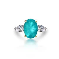 ly 925 sterling silver synthetic paraiba princess luxury finger ring for women dazzling cz stone original fine jewelry
