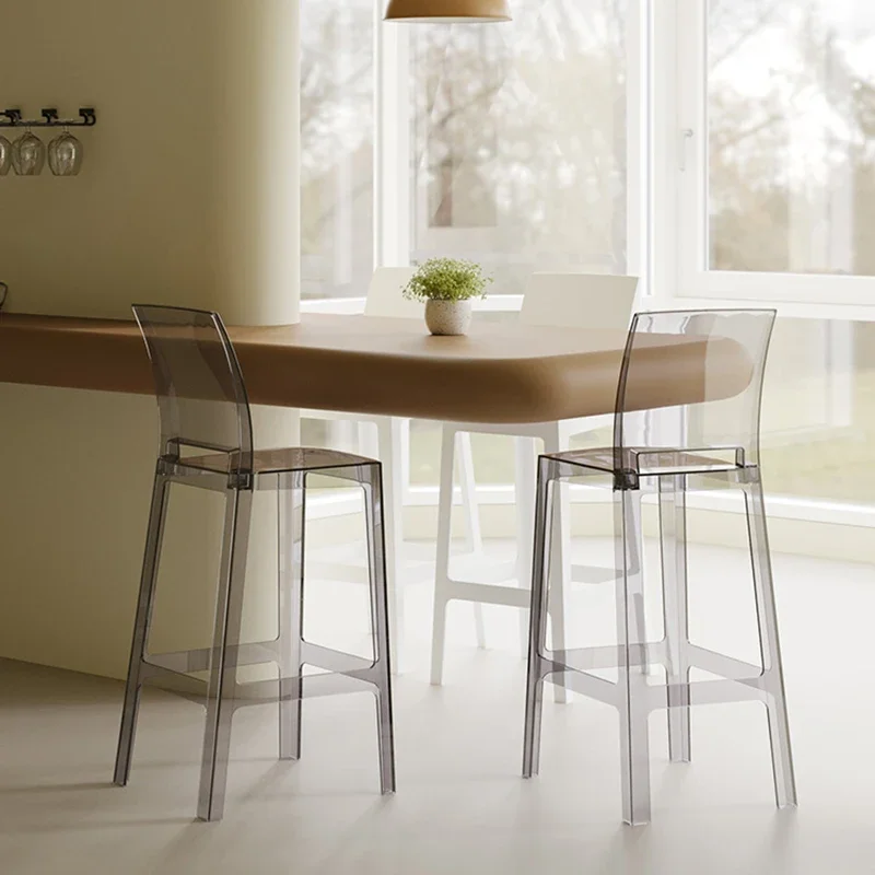 Эргономичный обеденный стул прозрачный декоративный модульный пластиковый