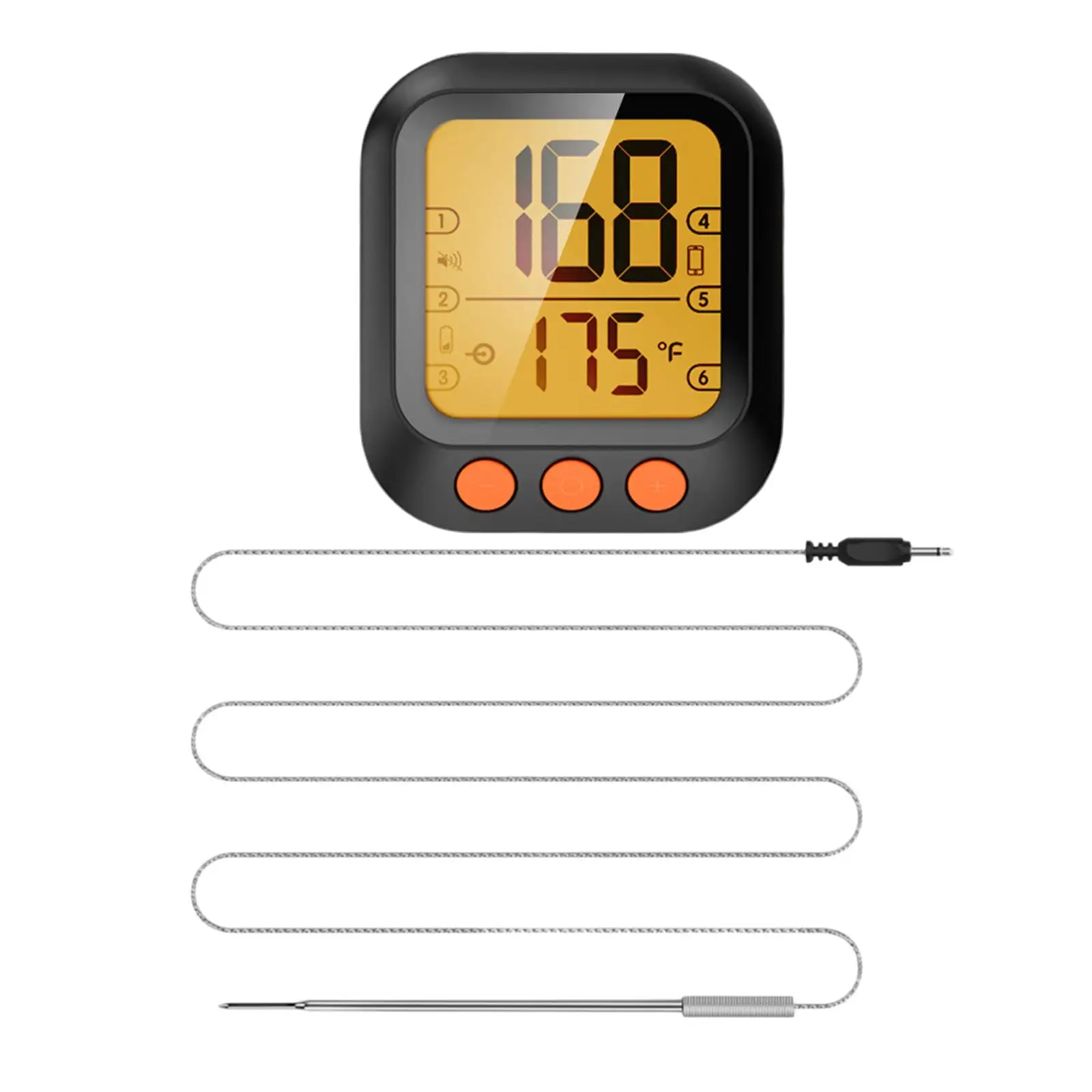 

Wireless BBQ Meat Thermometer Instant Read Waterproof Smart for Home Kitchen