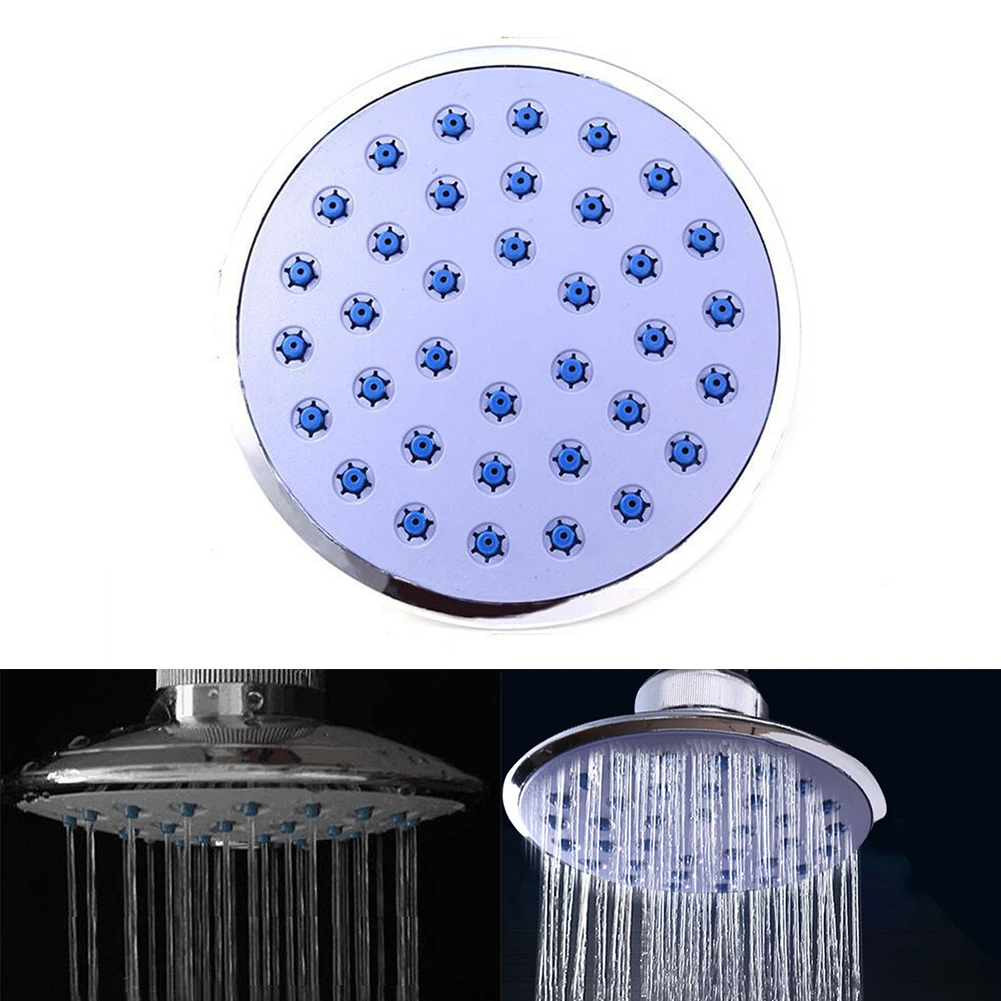 

Round Shower Head ABS Accessories Bathing Bathroom Ceiling High Pressure Hotel Rainfall Replacement Adjustable