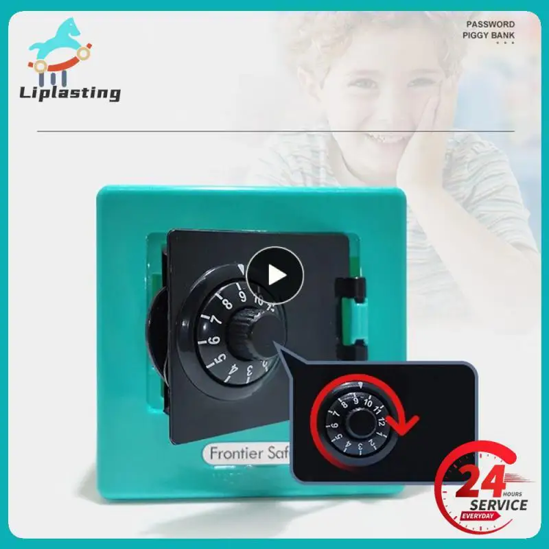 Креативная мультяшная копилка для денег банкомат с вращающимся паролем мини