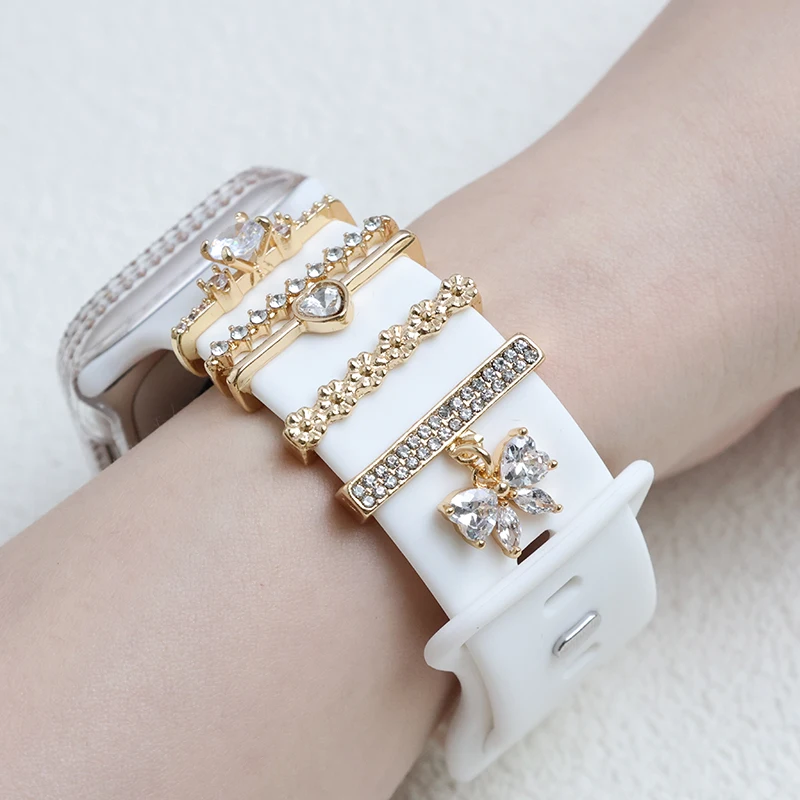 Декоративный силиконовый ремешок для Apple Watch