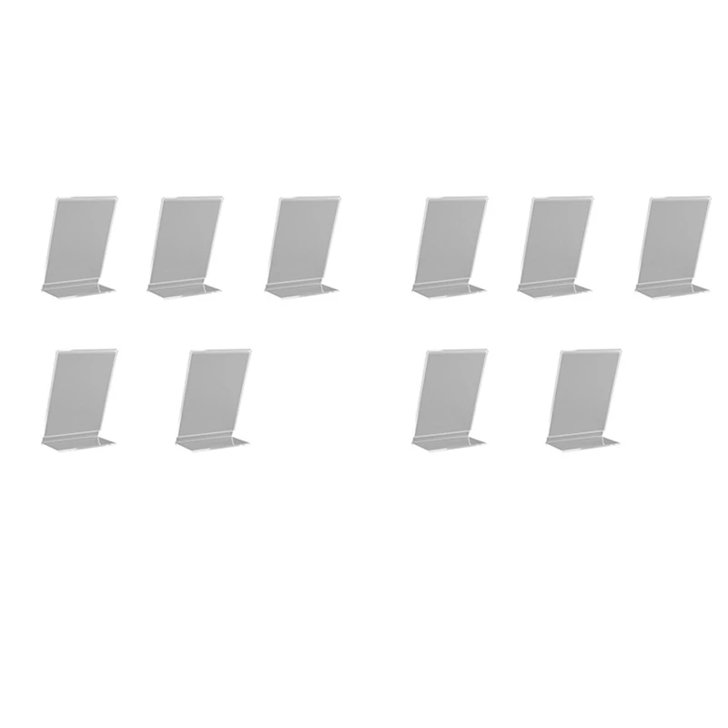 

10Pcs Office Acrylic A6 Display Leaflet Stands Counter Plastic Message Board Menu COLLEGE Holder For Business Poster