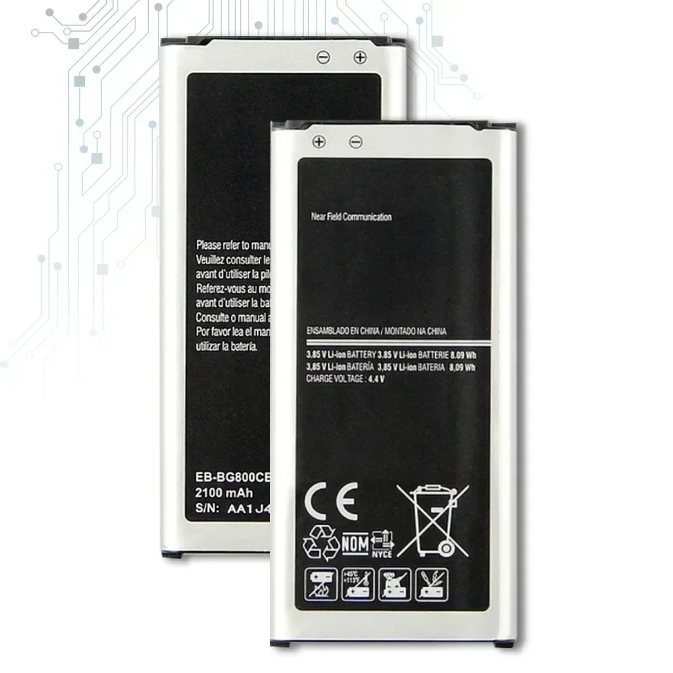 Аккумулятор EB-BG800BBE 2100mAh Мобильный телефон для Samsung Galaxy S5 Mini S5mini G800F G800H Smartphone Battery