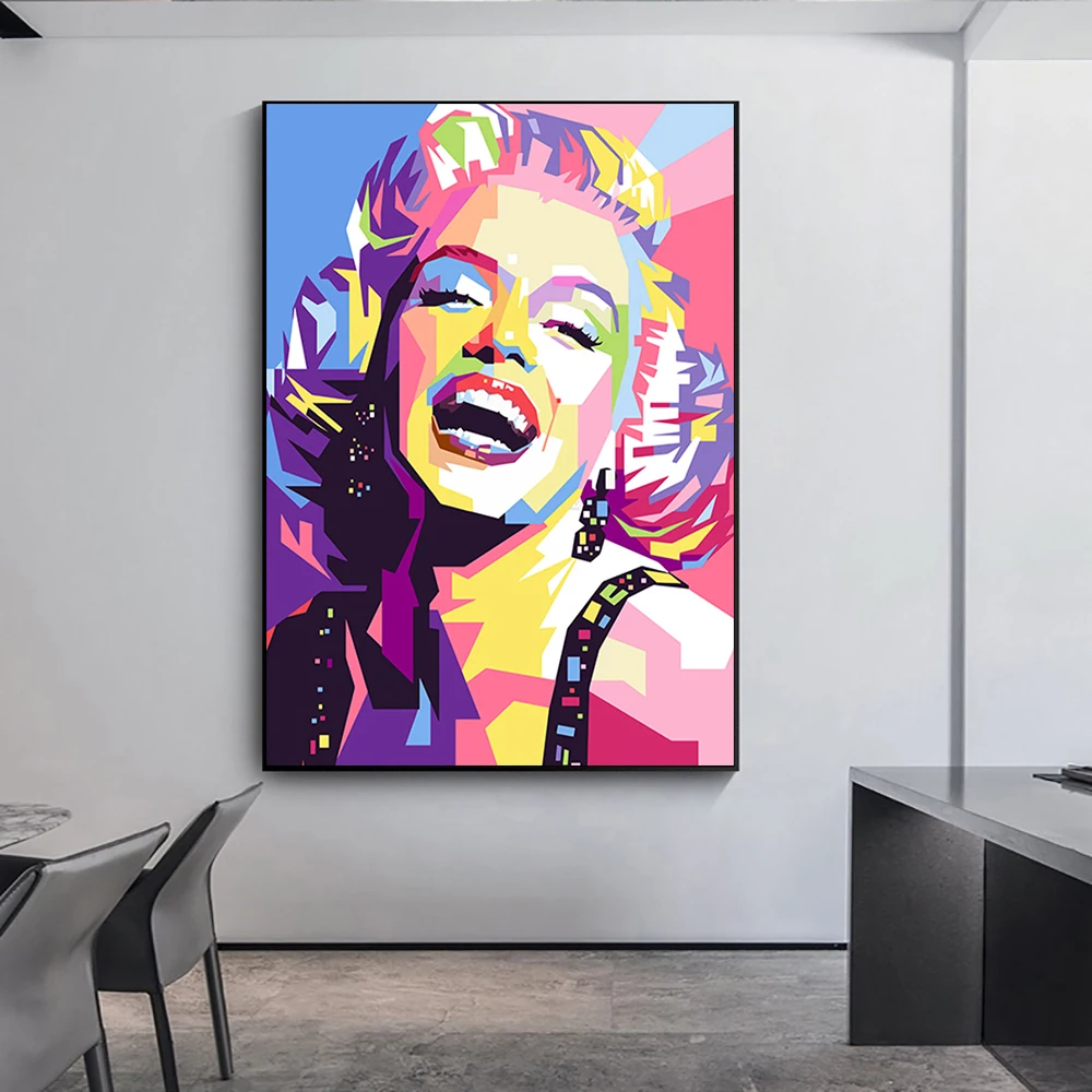 Красочные модные картины Мэрилин Монро Печать на холсте сексуальная богиня