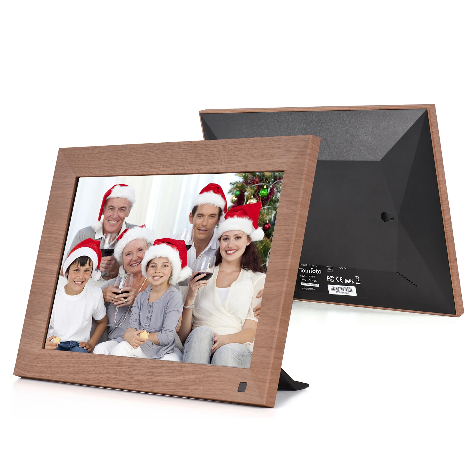 Tomfoto 10 Inch WiFi Digital Photo Frame Motion Sensor Smart Picture Frame 1280*800 IPS Touchscreen 16GB Storage Christmas Gift