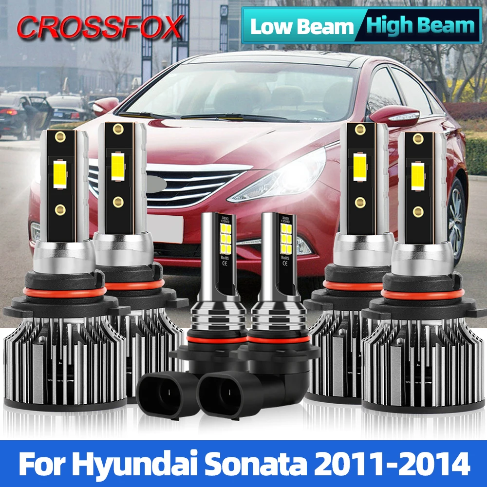 

H7 H11 LED Headlight Bulbs 20000LM CSP Chip Auto Lamp 12V 6000K Car Lights High Low Beam For Hyundai Sonata 2011 2012 2013 2014