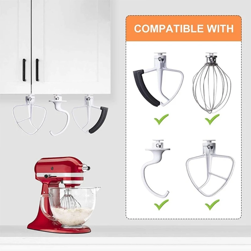 4Pcs Mixer Attachment Holder Kitchen Stand Mixer Accessory Organizer Stand Space Saving Storage Tools Convenient to use