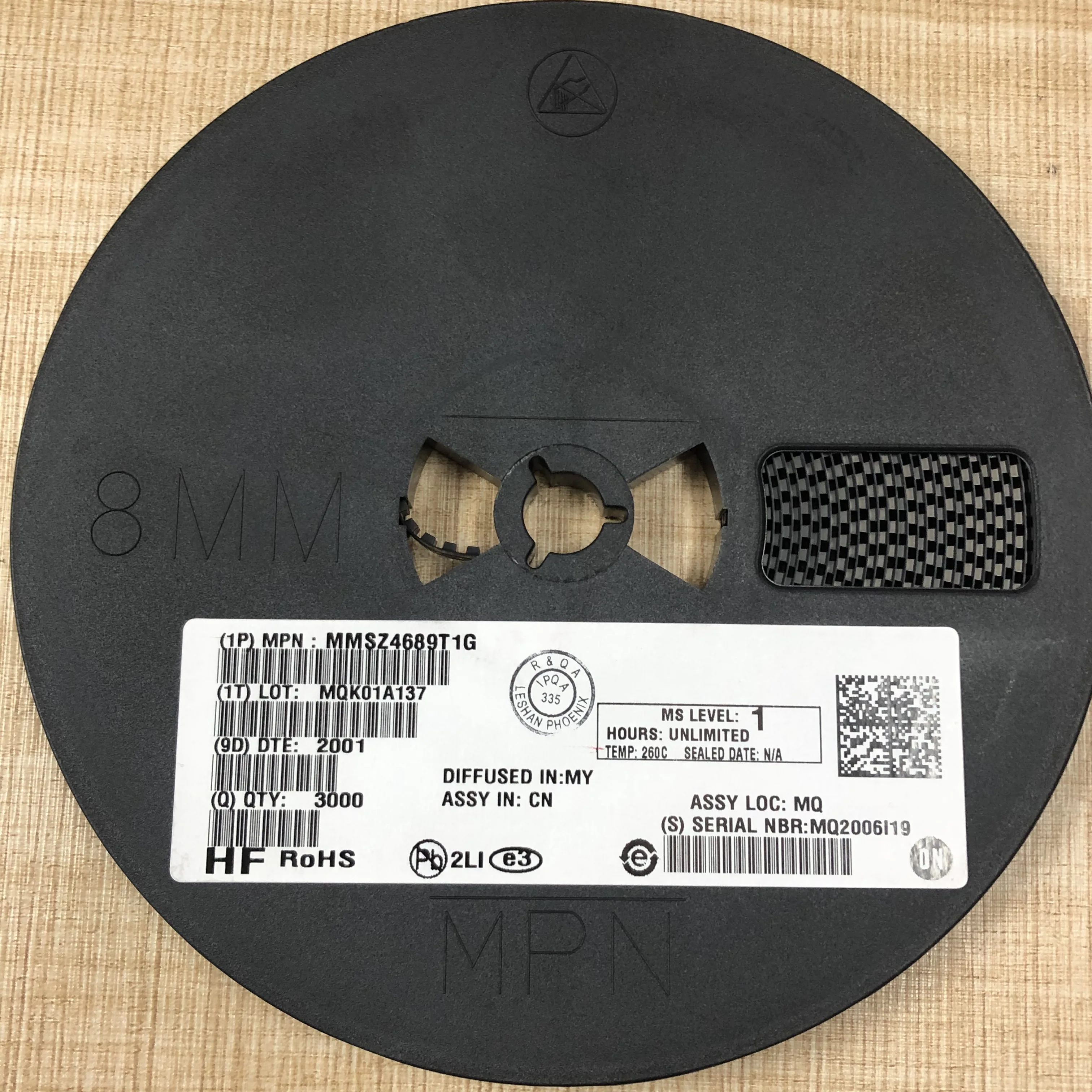 MMSZ4689T1G SOD-123-2 однодиодный стабилитрон, 5,1 В, 500 МВт, новый оригинальный запас