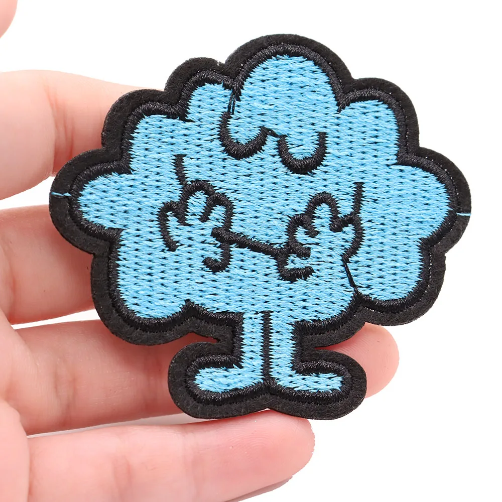 1 шт. патчи для скейтборда с принтом облака нот молния глаза кошки башни обувь дым