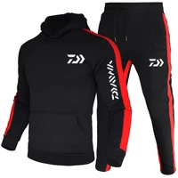 2022 new tracksuit brand hoodie and tracksuit pants two piece set casual fashion spliced mens coat jogging pants fitness pants