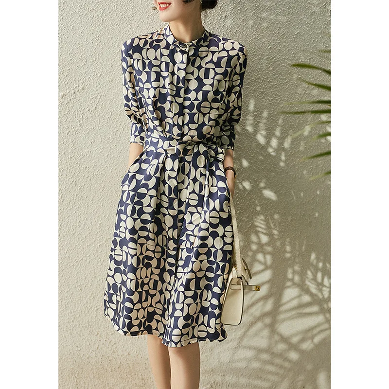 

Женские платья 2023, элегантные универсальные облегающие трапециевидные платья с длинным рукавом, повседневные офисные женские платья