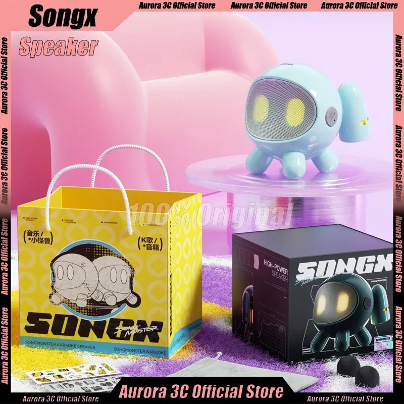 SongX Беспроводная Bluetooth-колонка Little Monster Открытый караоке с микрофоном Высокий