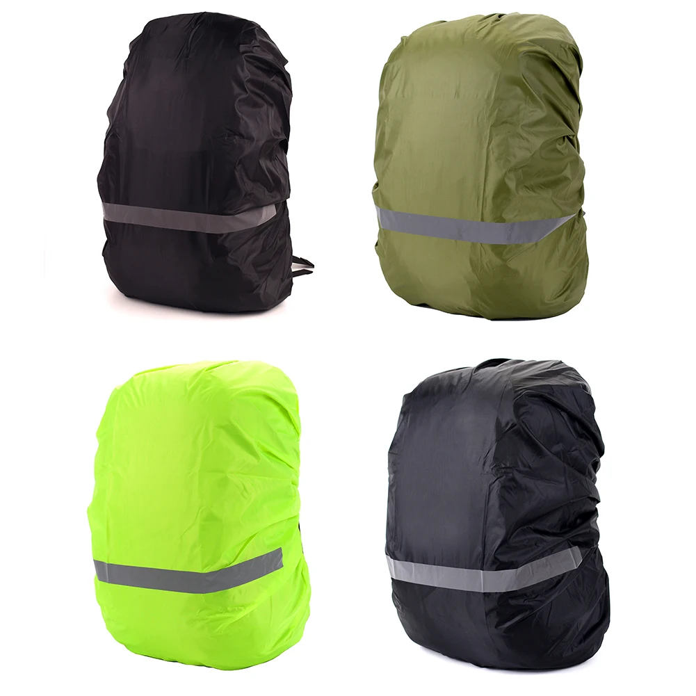 

10-70L Backpack Rain Cover Outdoor Travel Hiking Climbing Bag Cover Foldable Waterproof With Safety Reflective Strip Raincover