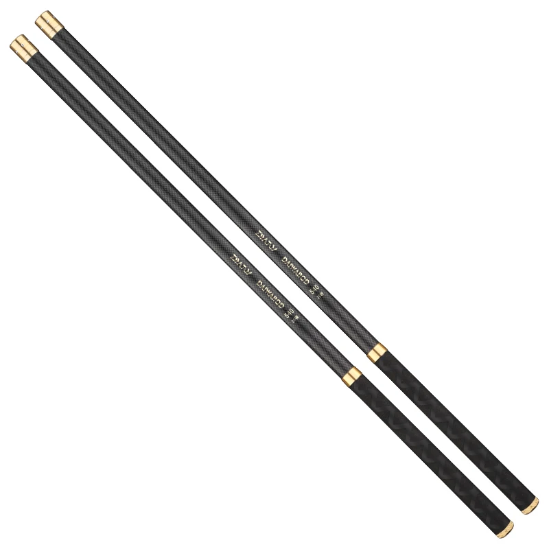 2022 Hot Style Super Light Hard Fishing Rod 98% High Carbon Fiber Telescopic Black Handle Stream Pole 2.7M-10M Travel Carp Rod enlarge