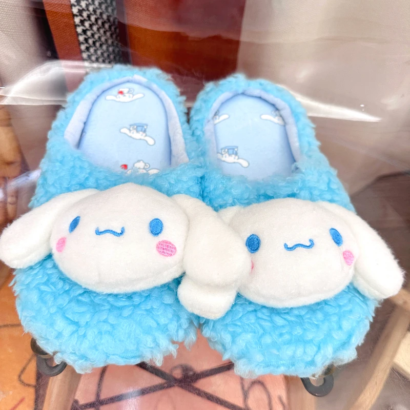 Милые пушистые домашние туфли симпатичные Тапочки Kuromi My Melody полакко в японском