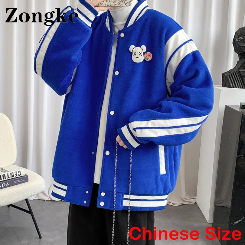 

Zongke Blue Parkas Mens Jackets Varsity Heated Jacket Men Clothing Warm Winter Coats For Men 2XL 2022 Autumn Winter New Arrivals