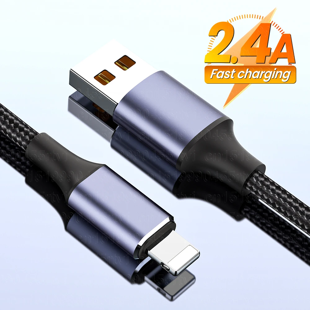 0.5/1/2/3M Fast Charging USB Cable For iPhone USB Data Wire Charger Cord For iPhone 14 13 12 11 Pro Max X XR XS 8 7 6s 5s